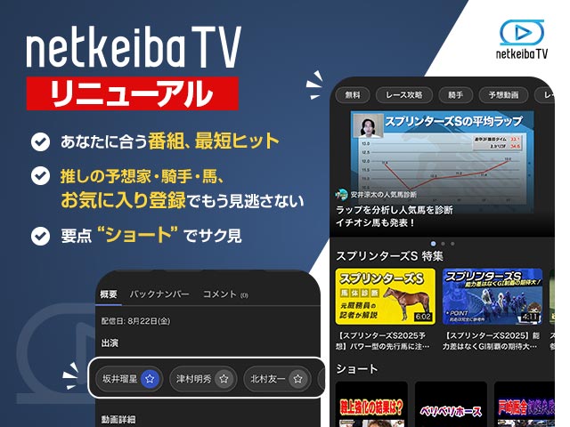 netkeibaTV˥塼ΤΤ餻