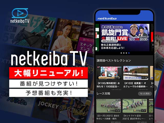 Netkeibatvトップページリニューアルのお知らせ 競馬ニュース Netkeiba Com