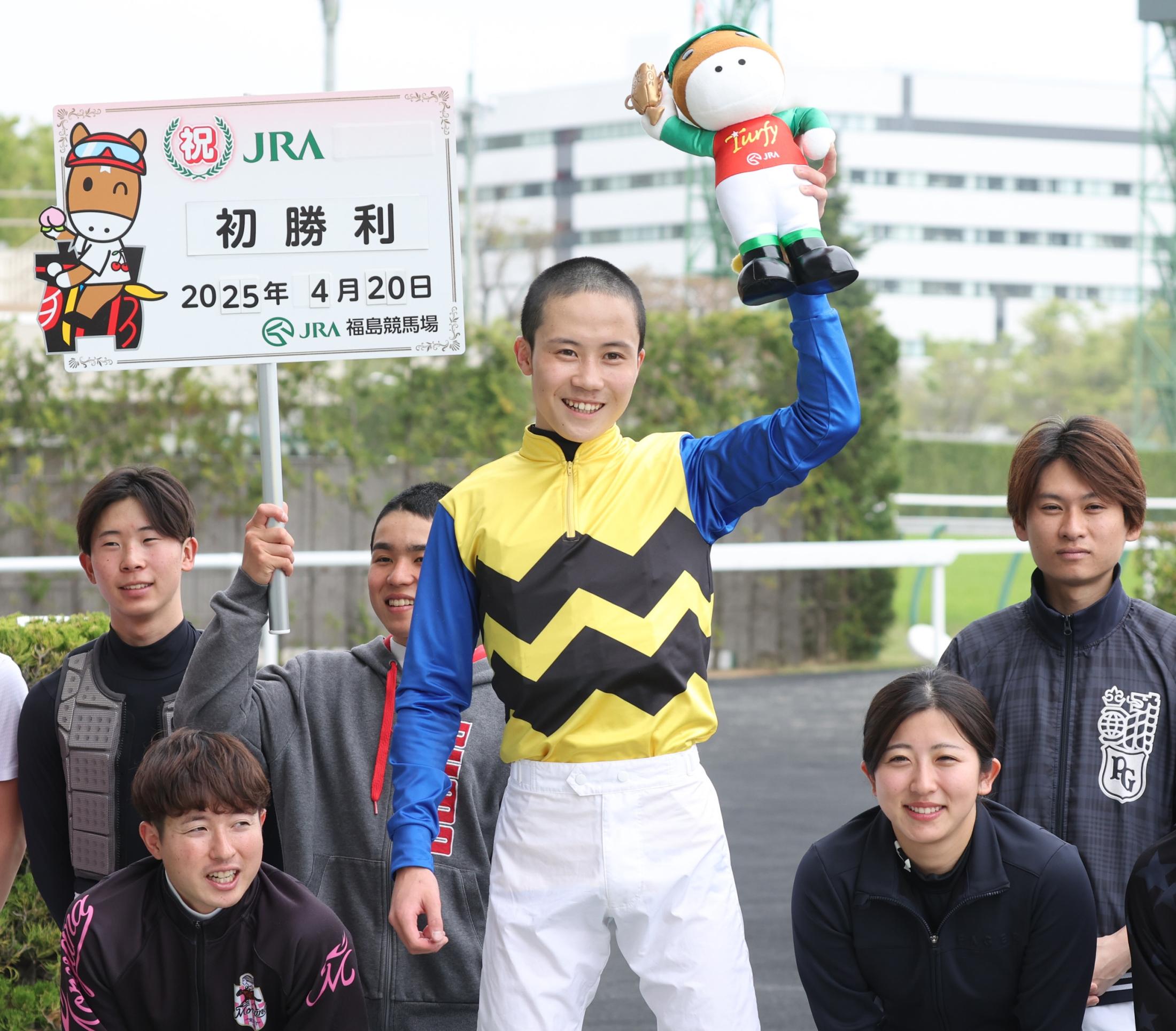 遠藤汰月　故郷・福島県でＪＲＡ初勝利　５３戦目、お立ち台で絶叫「ヨッシャー」　さらなる精進誓った