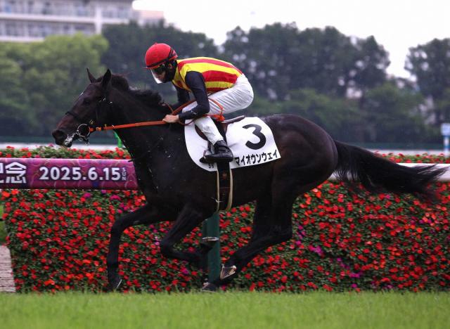 【阪神新馬戦】マイオウンウェイ　鮮やか逃げ切り　松山「強かった」