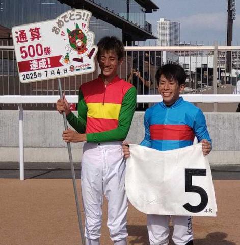 【船橋競馬】岡村健司騎手が地方競馬通算500勝　「感謝の気持ちでいっぱい。南関重賞を勝ちたい」