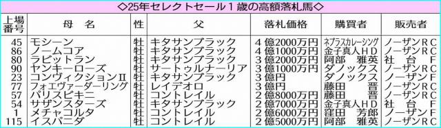 【セレクトセール】落札価格総額レコード更新155億円超　吉田勝己氏「馬の質がとにかく高かった」
