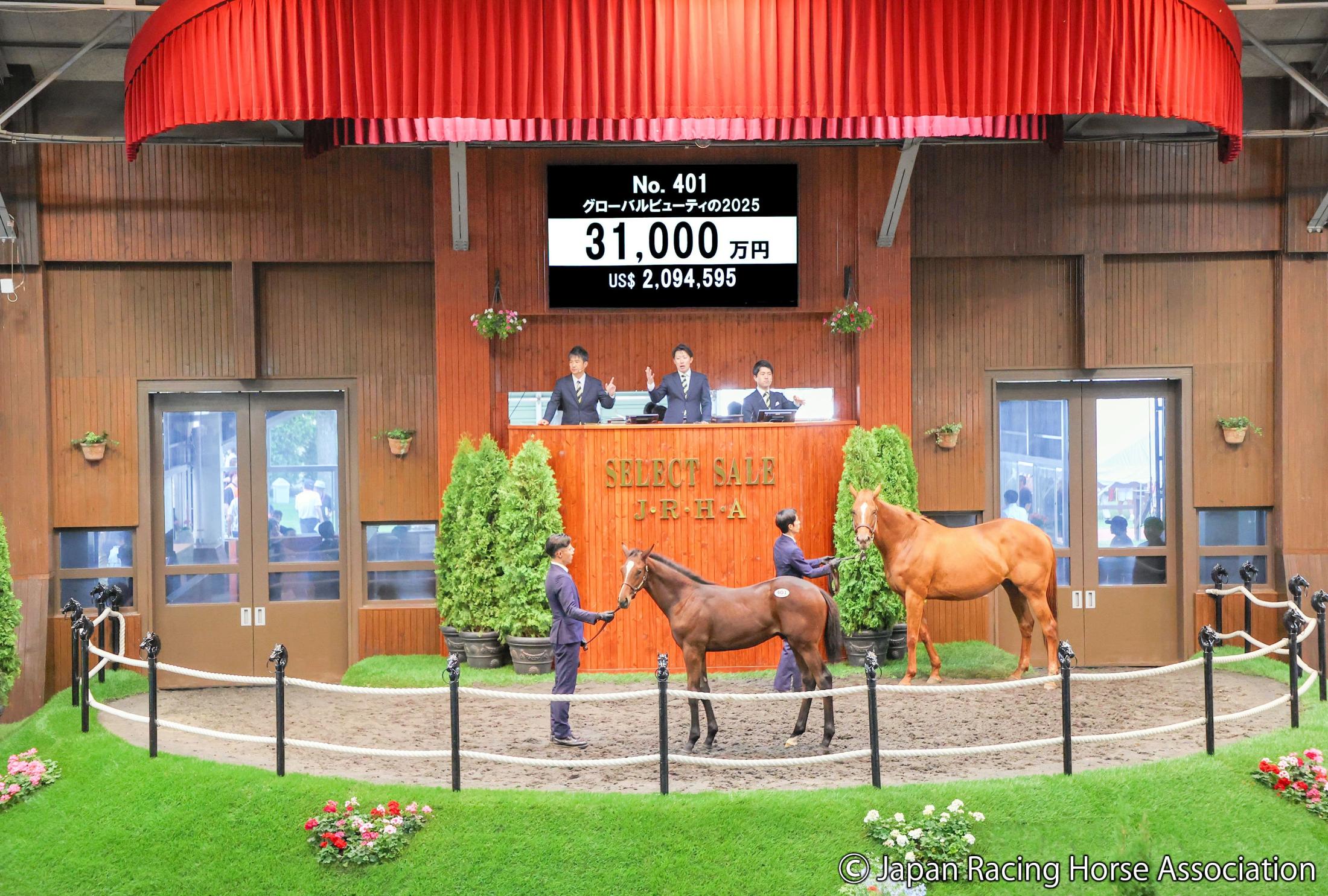【セレクトセール２５】イクイノックス産駒が３億１０００万円で落札　母はアルゼンチンＧ１馬　グローバルビューティ２５