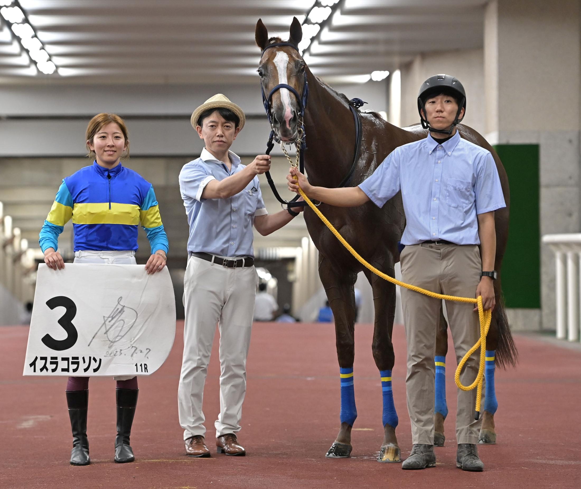 今村聖奈騎手が“直千競馬”で内ラチ沿いから勝利　「枠が出た時点で開幕週だし、内に行こうと決めていました」
