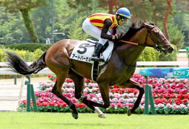 【新潟4R・2歳新馬】3番人気の良血馬アートバーゼルが堂々の初勝利　戸崎圭太騎手「内容は良かったです」