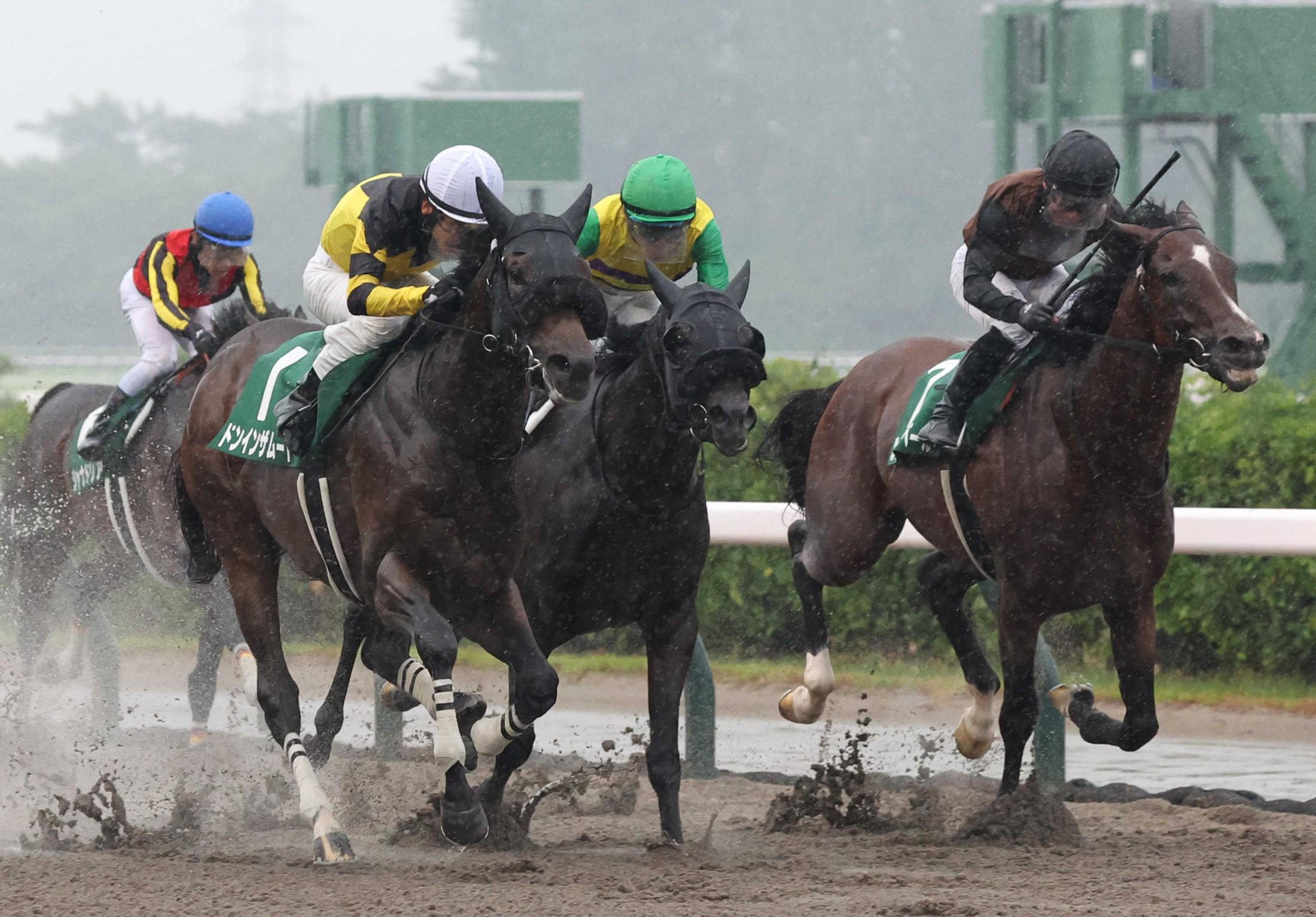 【レパードＳ】ドンインザムード　雨にも負けず重賞初Ｖ　抽選突破＆最内枠の運も味方に　松山「今は左回りがいいと思う」
