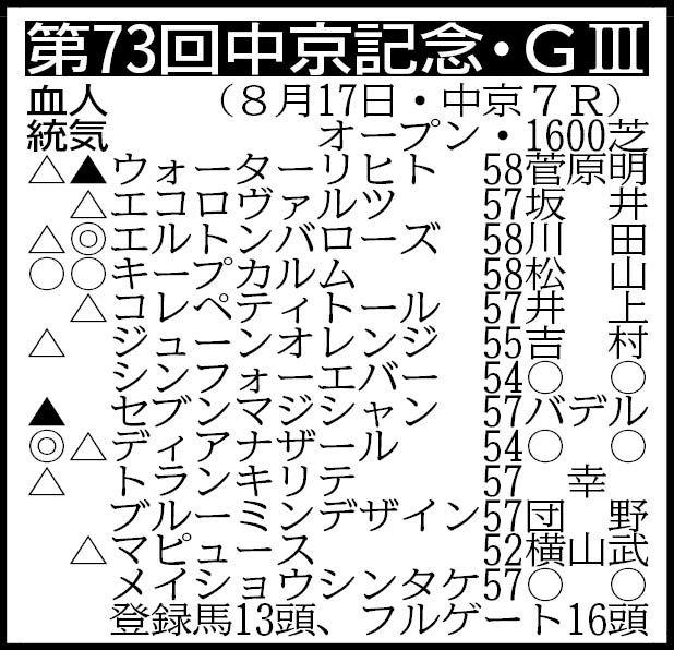 【中京記念展望】マイルＣＳ２着馬エルトンバローズが復帰　昨年３着のリベンジに燃える