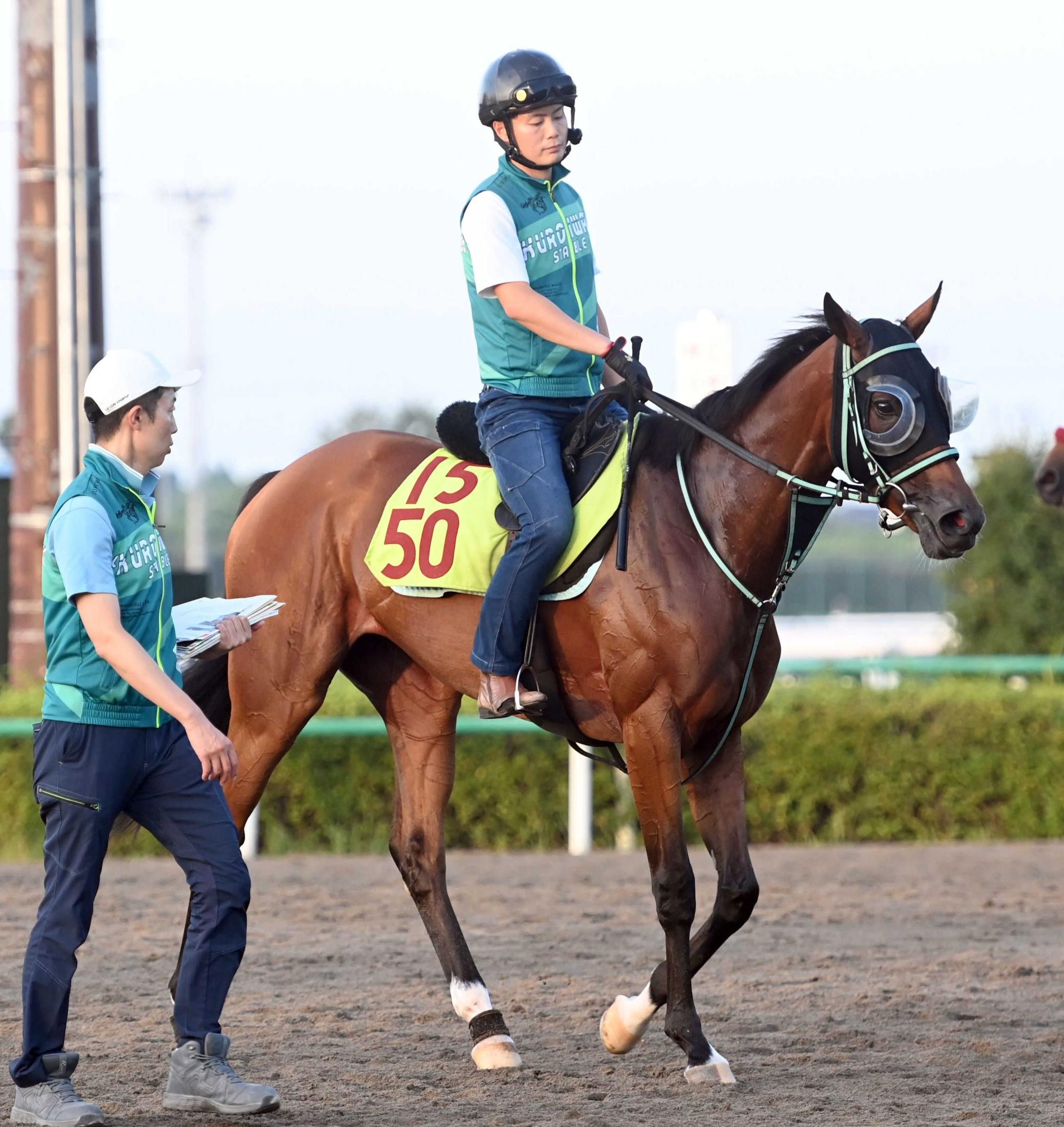 【新馬戦】魅力ある血統・カルダモン　仕上がりは上々！　黒岩師「まだ線が細いが、跳びが大きくて長くいい脚を使うタイプ」