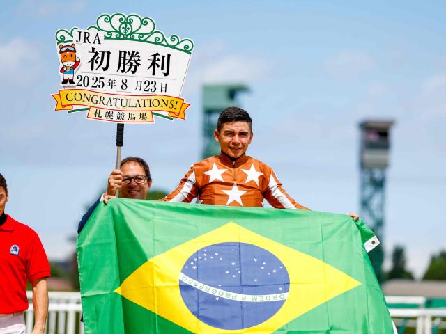 フランシスコ・ゴンサルベス騎手がJRA初勝利！ 「ブラジルにいる私の家族に勝利を捧げたい」