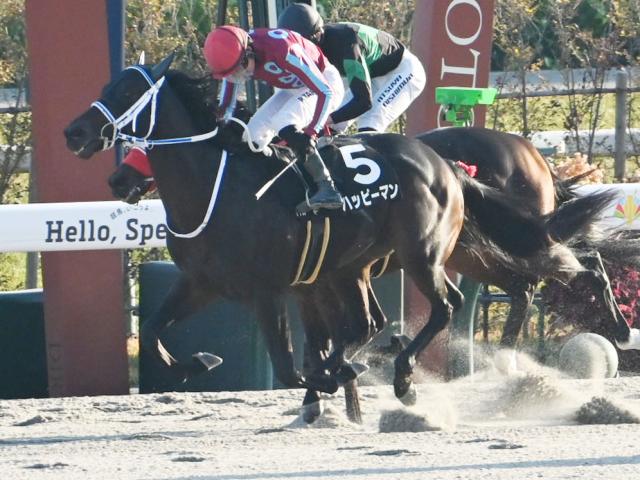 【オータムリーフS結果】9番人気ハッピーマンが叩き合いを制してV