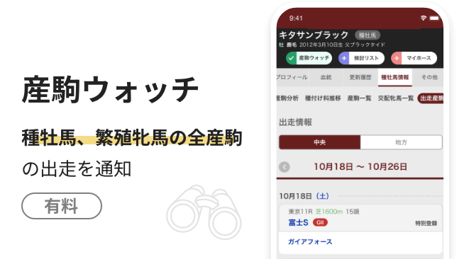 産駒ウォッチ