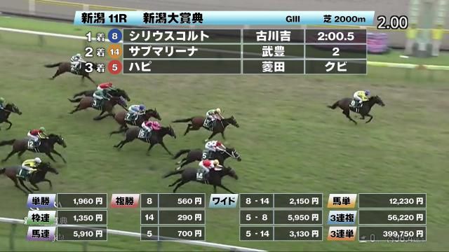 【5/17 新潟大賞典ほか】新潟ダイジェスト/JRAレース結果
