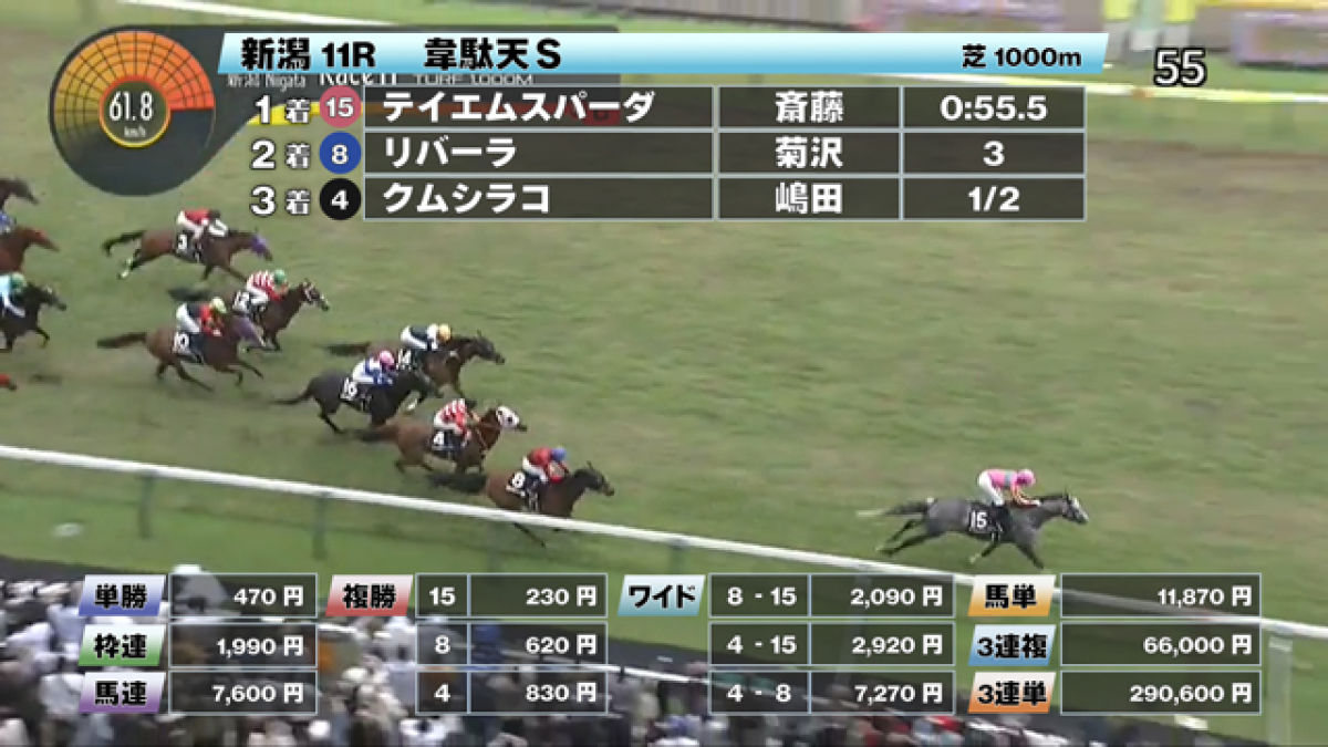 【5/25 韋駄天Sほか】新潟ダイジェスト/JRAレース結果