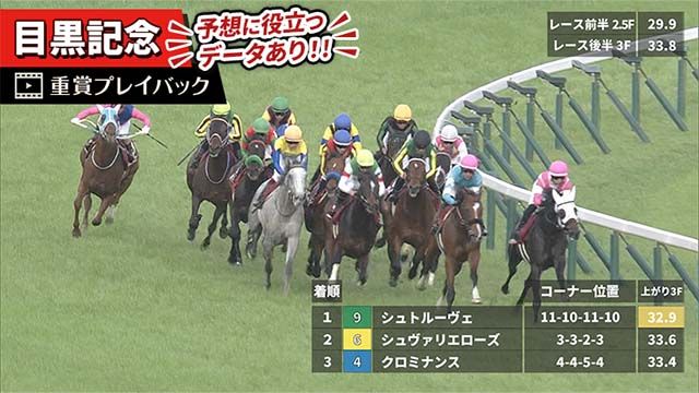 【目黒記念 2025】過去5年のレース映像・傾向