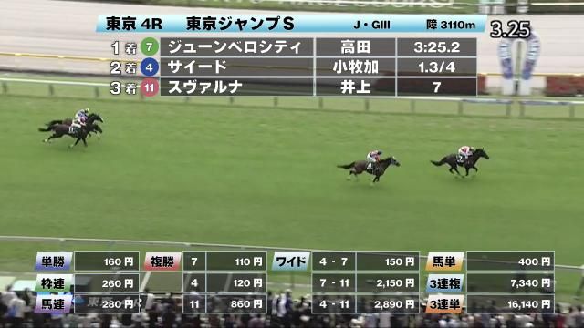 【6/14 東京ジャンプSほか】東京ダイジェスト/JRAレース結果