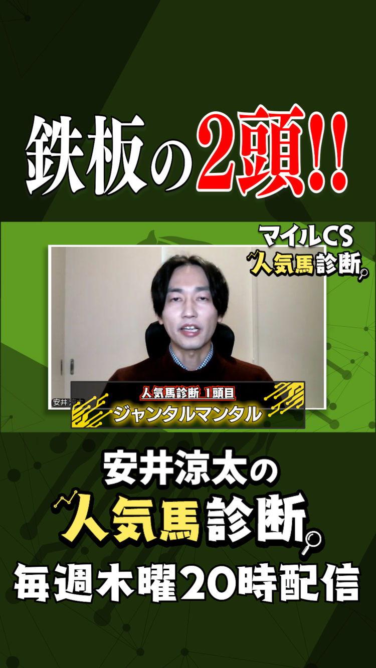 【ショート】マイルCSの上位人気馬を診断/安井涼太