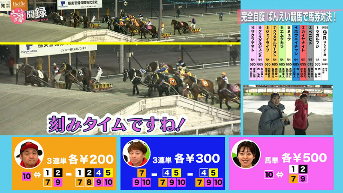 【#204】協賛レース“謙聞録を観ま賞”開催！ ばんえい競馬で完全自腹の馬券対決/池添謙一