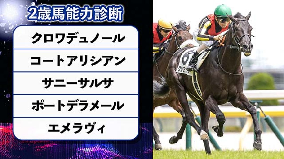 【2歳馬能力診断】クロワデュノールが注目馬とのマッチレース制す！/丹下日出夫