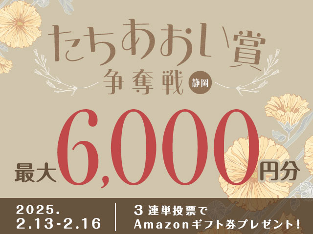 2/13〜2/16 たちあおい賞争奪戦に3連単投票して最大6,000円分のAmazonギフト券をゲット！