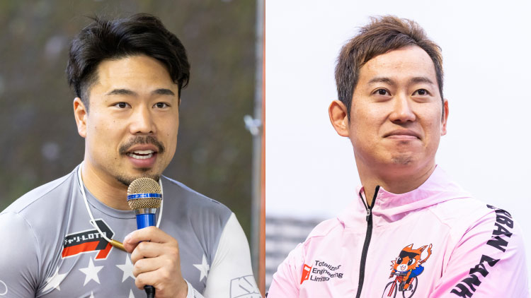 古性優作(左)と脇本雄太(撮影:北山宏一)