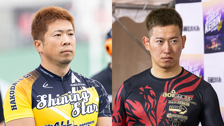 深谷知広と脇本雄太(撮影:北山宏一)