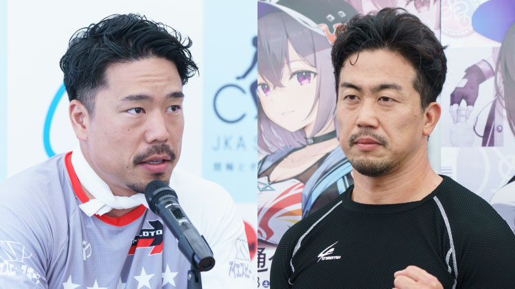 古性優作(左)と南修二(写真提供：チャリ・ロト)