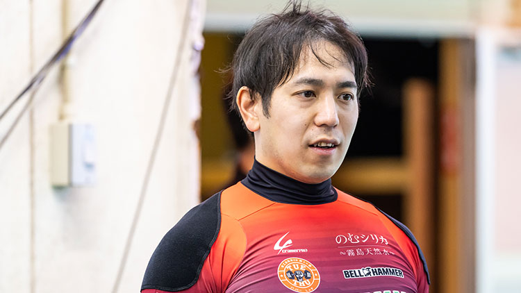 復帰戦となる松浦悠士(撮影:北山宏一)