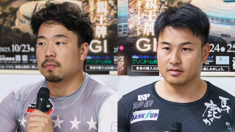 古性優作(左)と松本貴治(写真提供：チャリ・ロト)