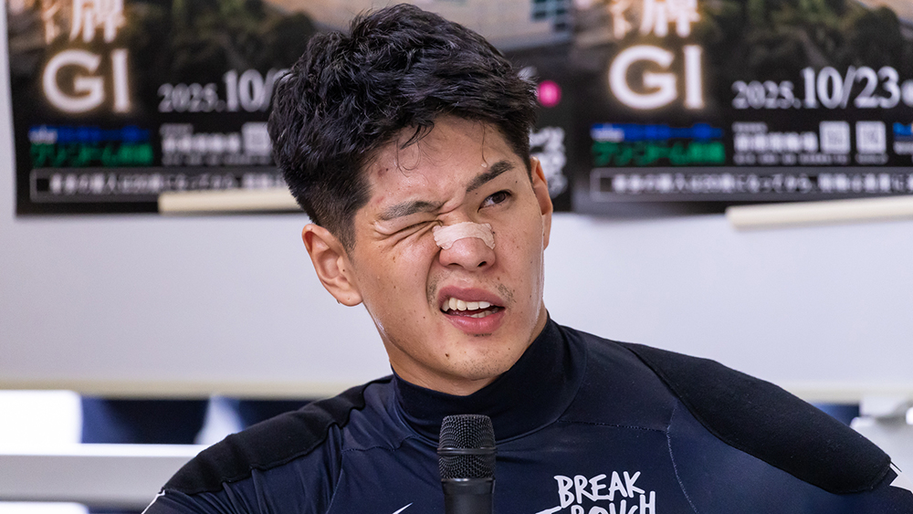 グランプリ初出場嘉永泰斗はO型パワーを活かせるか(写真撮影：北山宏一)