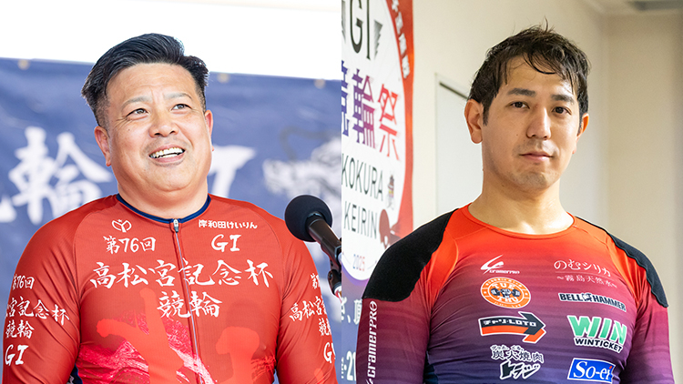 左から荒井崇博、松浦悠士(撮影:北山宏一)