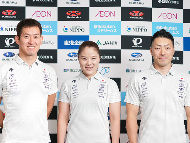 メダルが期待される（左から）脇本雄太・小林優香・新田祐大 （photo:©JCF）