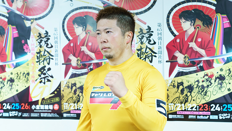 松井宏佑の前を回る深谷知広(写真提供：チャリ・ロト)