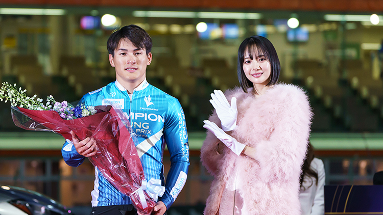 ヤンググランプリ2023の優勝を飾った太田海也(写真提供：チャリ・ロト)