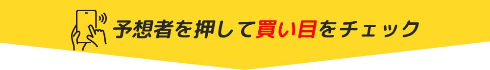 予想者を押して買い目をチェック
